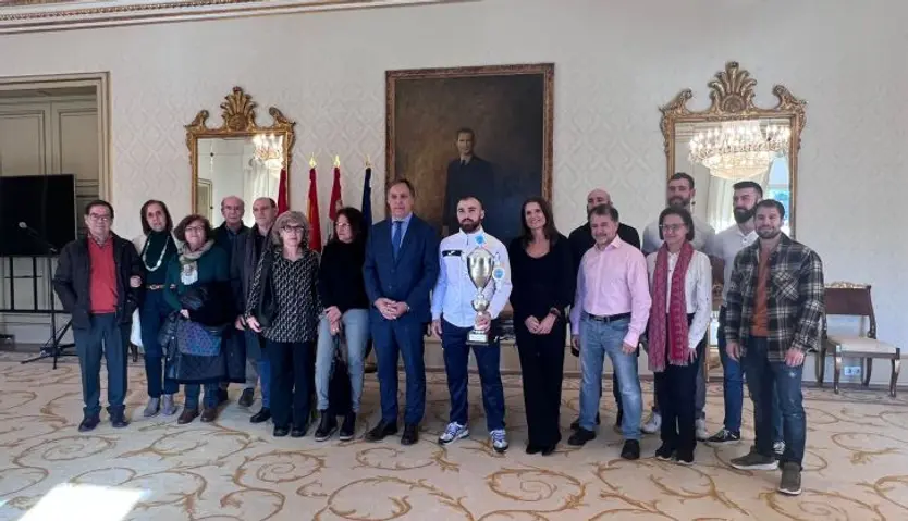 Recepción de Jaime Lizana en el Ayuntamiento de Salamanca 