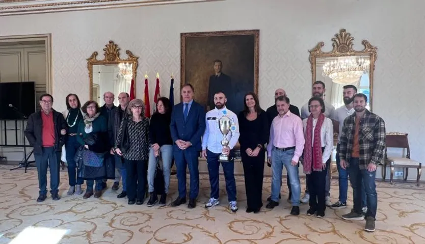 Recepción de Jaime Lizana en el Ayuntamiento de Salamanca