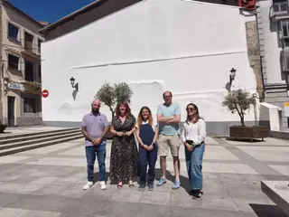 Presentación del nuevo mural textil en Béjar