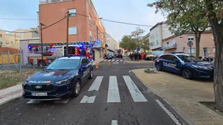 Incendio en la calle Luis de Gonzaga este miércoles 
