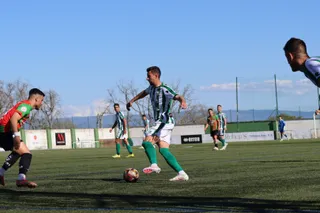 Coque, ante el Racing Club Villalbés | FOTO ANDREA MATEOS