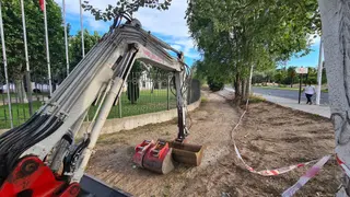 Obras carril bici puente Felipe VI