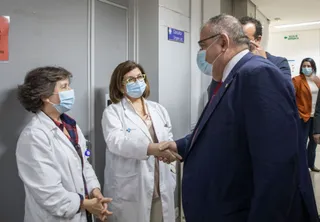 El consejero de Sanidad de la Junta de Castilla y León visita el centro de salud de Santa Marta de Tormes Susana Martín (Agencia ICAL)