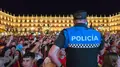Policía Local durante el partido