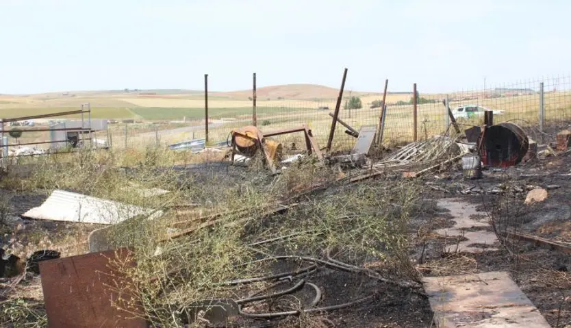 Incendio forestal en Alba de Tormes