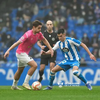 Ceberio, ante el Deportivo / FOTO CF TALAVERA