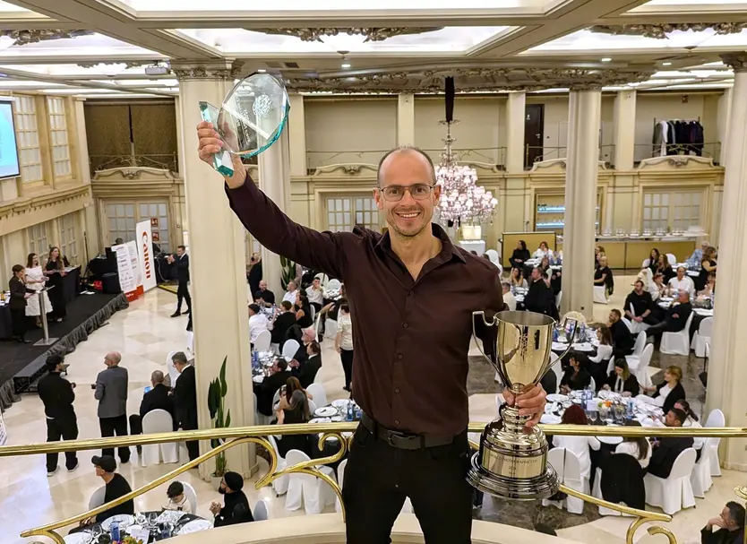 José Vicente en la gala de la Federacion Española en la Coruña donde entregaron los trofeos del año pasado año