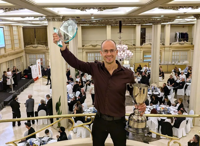José Vicente en la gala de la Federacion Española en la Coruña donde entregaron los trofeos del año pasado año