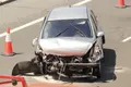 Un coche da varias vueltas de campana en la A-50, en el término municipal de Cordovilla 
