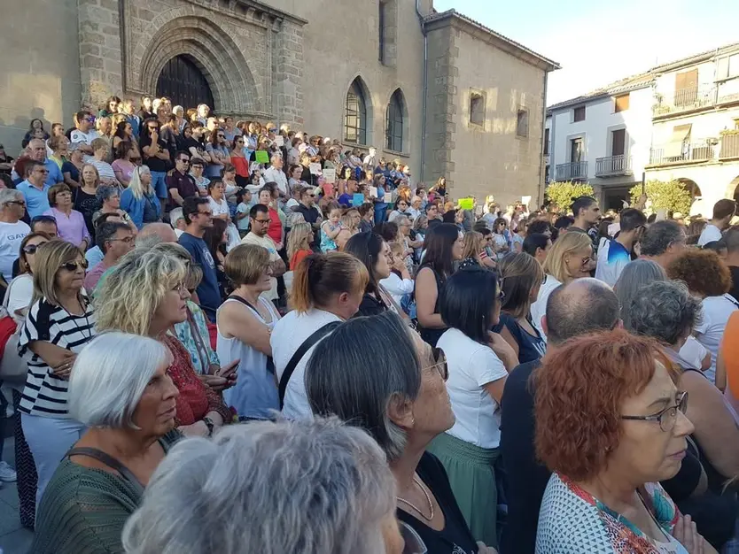 Concentración feminista en Béjar. Fotos: Movimiento Feminista