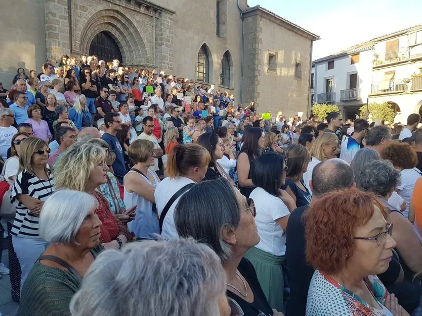 Concentración feminista en Béjar. Fotos: Movimiento Feminista
