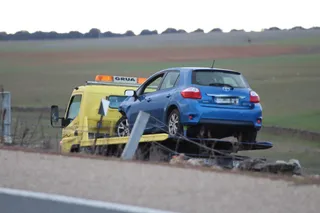 Accidente en la carretera de Vecinos
