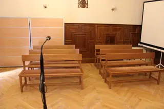 Una sala de la Audiencia Provincial de Salamanca. Foto de archivo