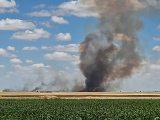 Incendio en las inmediaciones del CTR de Gomecello