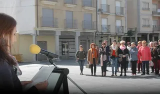 La Plaza Mayor de Guijuelo, escenario de la reivindicación del papel de la mujer
