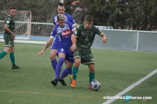Javi Sánchez, en el duelo ante el Atlético Astorga / FOTO: SALAMANCA24HORAS.COM