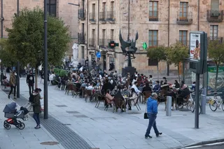 Fotografía de una terraza en Salamanca