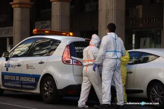 Coronavirus ambulancia gran vía (5)