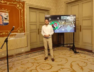 Ángel Fernández en la presentación del Festival Jóvenes Talentos