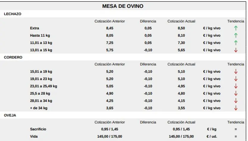 Mesa De Ovino Lonja De Salamanca 22 De Junio
