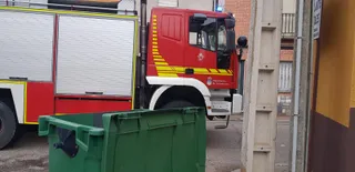 Actuación de los bomberos en Paradinas de San Juan