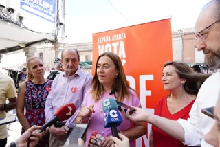 Virginia Barcones en Peñaranda. PSOE de Salamanca