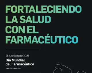 Cartel Día Mundial Farmacéuticos. 