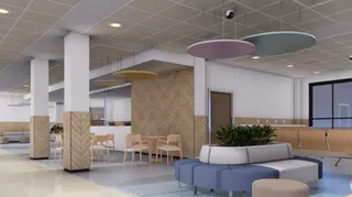 Así serán las futuras salas de espera del Hospital de Día Onco-Hematológico | Comunicación Hospital de Salamanca