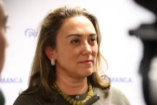 La consejera de Agricultura, Ganadería y Desarrollo Rural de la Junta de Castilla y León, María González Corral en un acto sectorial sobre agricultura en Salamanca | Andrea Mateos