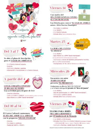 agenda cultural de febrero en Guijuelo