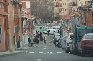 Operación de la Policía Nacional en la calle Sierra de Béjar