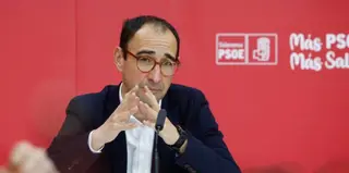 El secretario general del PSOE de Salamanca, David Serrada