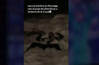 Captura del vídeo de Javier Basas en la nieve en Noruega