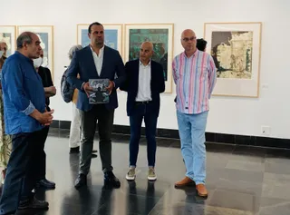 Alberto Valverde, el alcalde David Mingo y los concejales Juan Carlos Bueno y Jesús Hernández