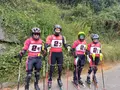 Equipo del Club de Esquí La Covatilla en el Campeonato de España de Paralelo en Gijón.