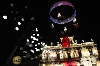 Espectáculo "Pedaleando hacia el Cielo" en la Plaza Mayor