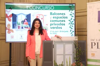 Miryam Rodríguez, presenta el 'Concurso de balcones y espacios comunes privados verdes' del proyecto LIFE Vía de la Plata