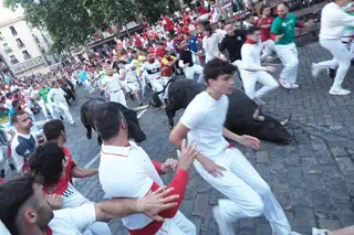 Séptimo encierro de los Sanfermines. | - EDUARDO SANZ