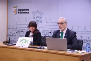 Rueda de prensa de Pérez de la Sota y Maria Carpio