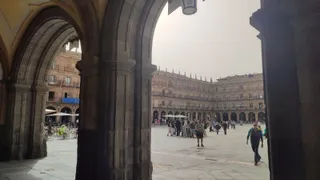Partículas de polvo africano en Salamanca. Plaza Mayor (5)