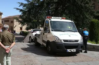 Accidente en la plaza de Anaya