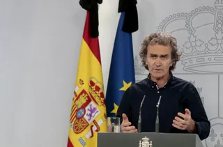 El director del Centro de Coordinación de Alertas y Emergencias Sanitarias, Fernando Simón, comparece en rueda de prensa para informar sobre las novedades del Covid-19. En Madrid, (España), a 27 de