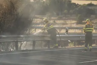 Incendio en las inmediaciones de la A-66 | Imagen de archivo