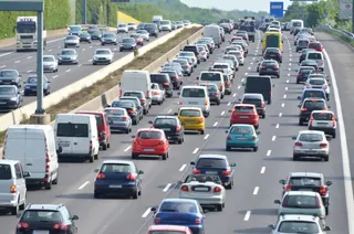 Tráfico, atasco, coches, vehículos, carretera,