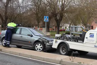 Accidente en la avenida de Lasalle