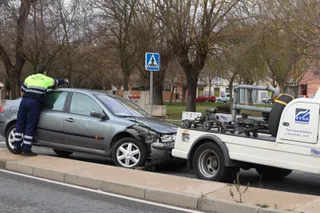 Accidente en la avenida de Lasalle