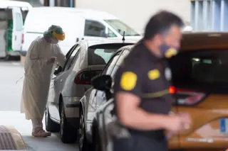 Coronavirus pruebas coche test