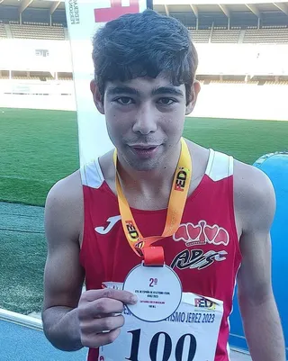 Dos medallas de plata para el salmantino Albergo Mangas en el Campeonato de España de Atletismo