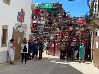 Ambiente en el encierro de Lumbrales domingo, 21 de agosto