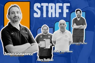 Cuerpo técnico de Perfumerías Avenida en Tercera FEB | germanbuenamadre